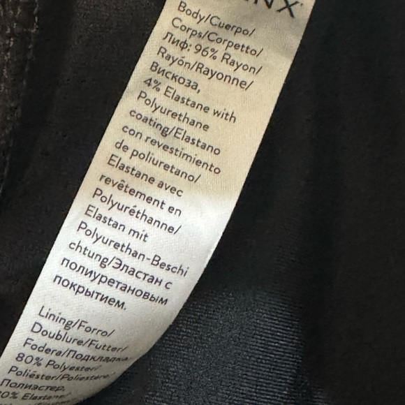 SPANX by Sarah Blakely Black Leather Like Jogger Pants Size L Womens - Picture 4 of 4